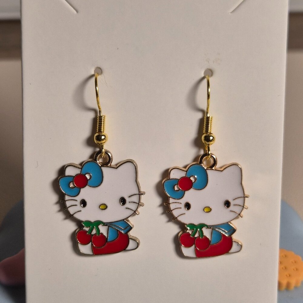 Sanrio Hello Kitty Cute Earrings Kawaii Accessories